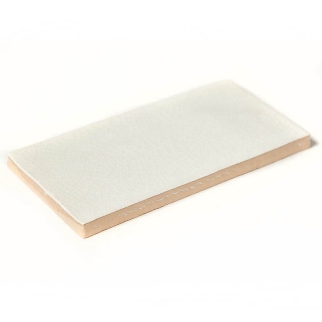 Snow Crackle Glazed 7.5cm x 15cm Wall Tile