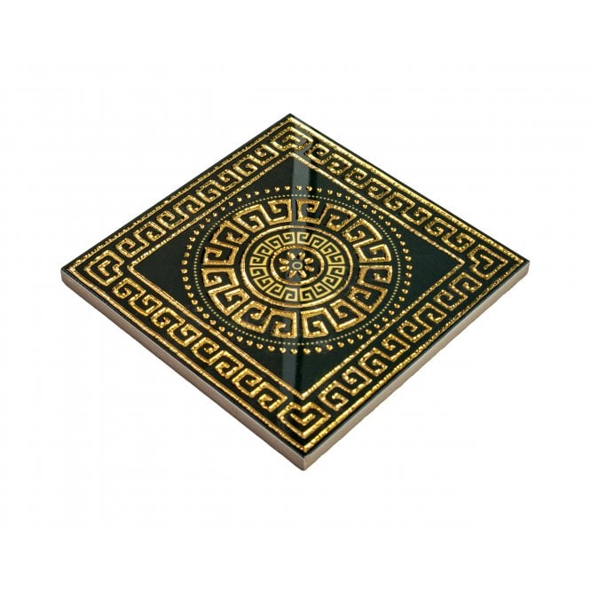 Solene Gold Key 15cm x 15cm Corner Tile