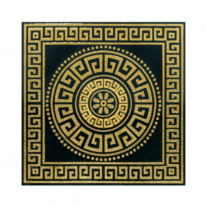 Solene Gold Key Decor 60cm x 60cm Wall and Floor Tile