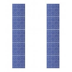 Souk Blue Fireplace 15.2cm x 15.2cm Tile Set