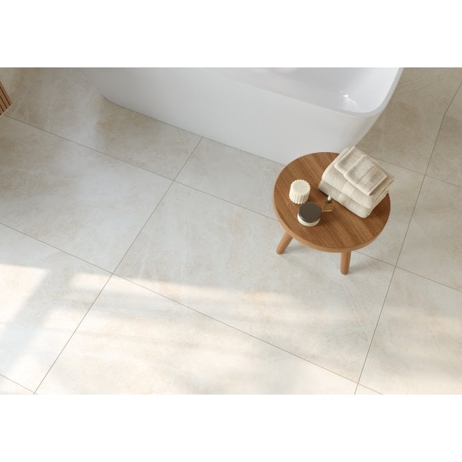 Space Stone Ivory 60cm x 120cm Wall and Floor Tile