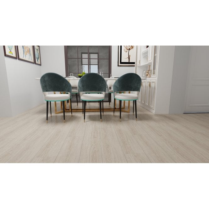 SPC Vinyl Champagne Oak Wood Effect 18.3cm x 122cm x 5mm (2.23 Sq/M Per Pack)