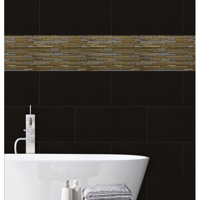 Spindly Gold 29.8cm x 31.8cm Mosaic Tile