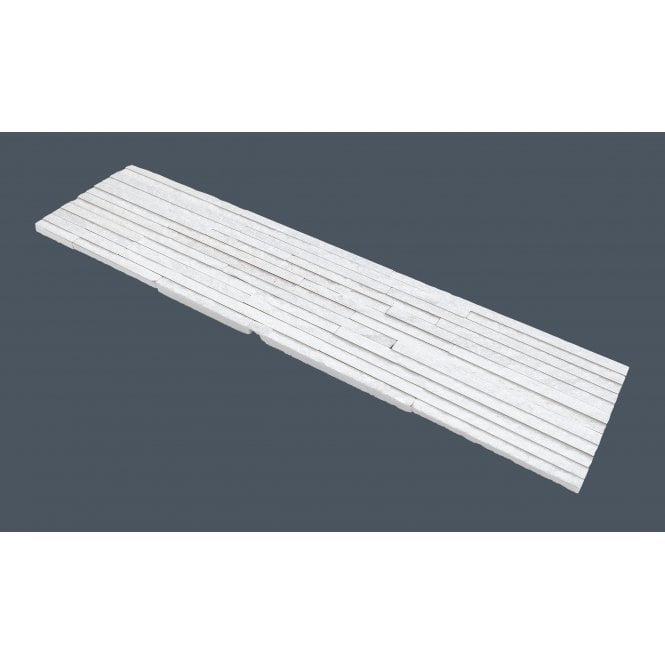 Split Face Snow White Waterfall 15cm x 60cm Wall Tile