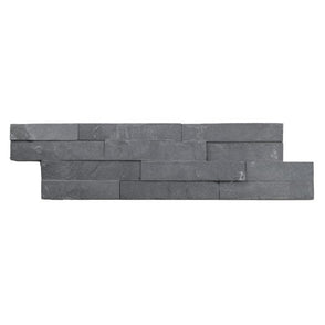 Splitface Black 10cm x 36cm Wall Tile