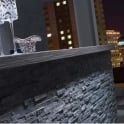 Splitface Black 10cm x 36cm Wall Tile