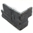 Splitface Black Quartzite 18cm x 35cm Corner Tile