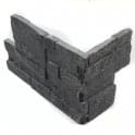 Splitface Black Quartzite 18cm x 35cm Corner Tile