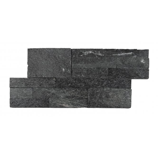 Splitface Black Quartzite 18cm x 35cm Wall Tile