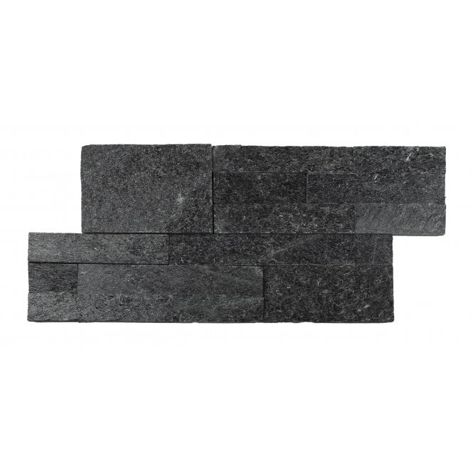 Splitface Black Quartzite 18cm x 35cm Wall Tile