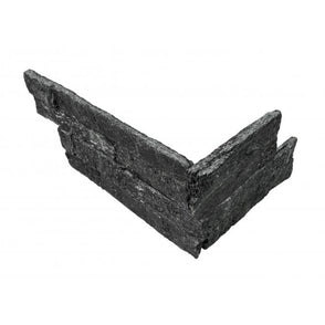 Splitface Black Quarzite 10cm x 36cm Corner Tile