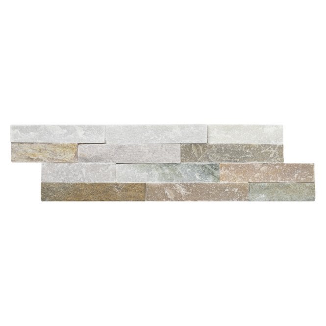 Splitface Oyster Yellow 10cm x 36cm Wall Tile