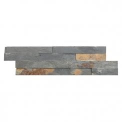 Splitface Rustic Multicolour 10cm x 36cm Wall Tile