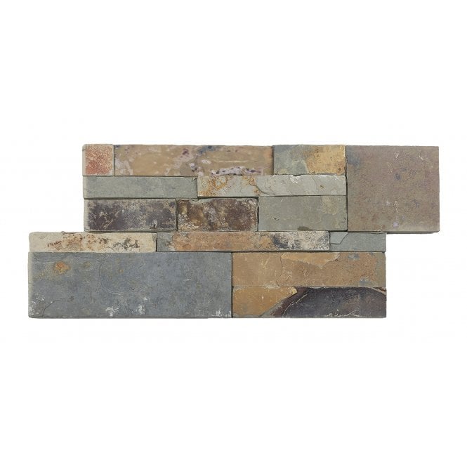 Splitface Rustic Multicolour 18cm x 35cm Wall Tile