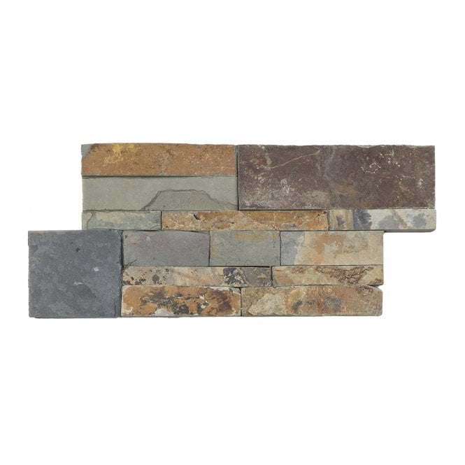 Splitface Rustic Multicolour 18cm x 35cm Wall Tile