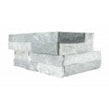 Splitface White Grey 10cm x 36cm Corner Tile