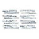 Splitface White Grey 10cm x 36cm Wall Tile