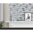Splitface White Grey 10cm x 36cm Wall Tile