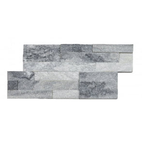Splitface White Grey 18cm x 35cm Wall Tile