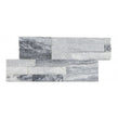Splitface White Grey 18cm x 35cm Wall Tile