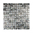 Square Mother Of Pearl Black 8mm (2cm x 2cm) 30.5cm x 30.5cm Mosaic Tile