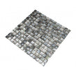 Square Mother Of Pearl Black 8mm (2cm x 2cm) 30.5cm x 30.5cm Mosaic Tile