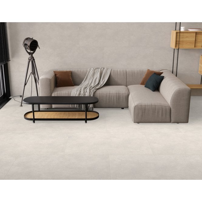 Stamford White Matt 59.8cm x 119.8cm Wall and Floor Tile
