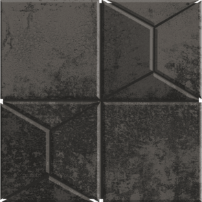 StarDust Pyramid Grey 30cm x 30cm Mosaic Tile