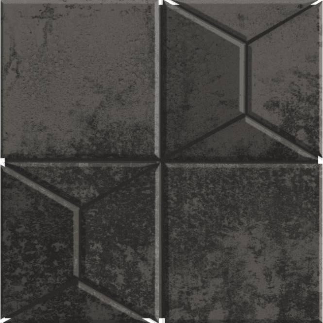 StarDust Pyramid Grey 30cm x 30cm Mosaic Tile