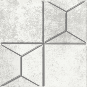 StarDust Pyramid White 30cm x 30cm Mosaic Tile