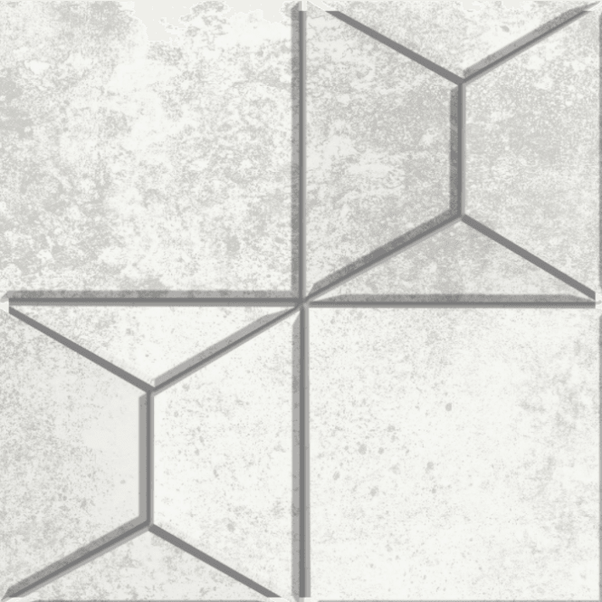 StarDust Pyramid White 30cm x 30cm Mosaic Tile