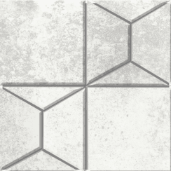StarDust Pyramid White 30cm x 30cm Mosaic Tile