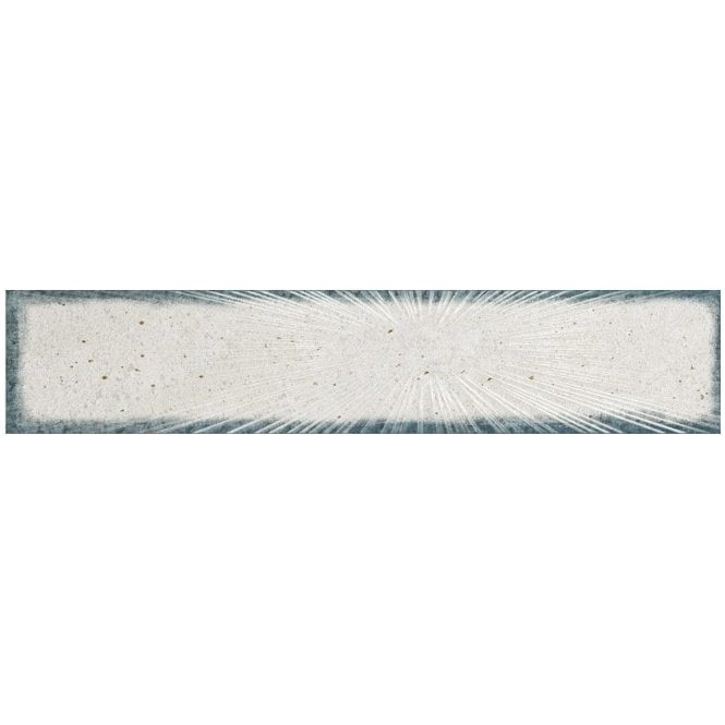 Starlight Blue Gloss Deco Ceramic Indoor Wall tile 5cm x 25cm