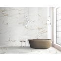 Statuario Crystal Iron Matt 60cm x 60cm Marble Effect Tiles