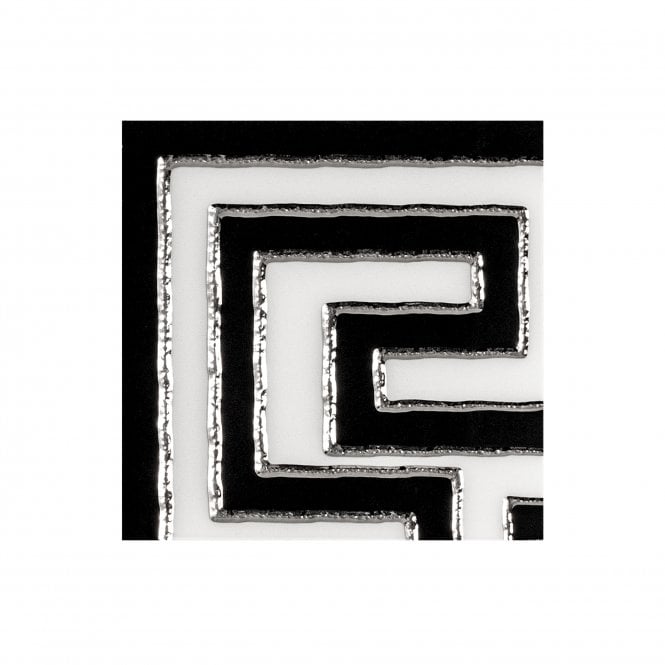 Staturio Greek Key Corner 9.8cm x 9.8cm Wall & Floor Tile