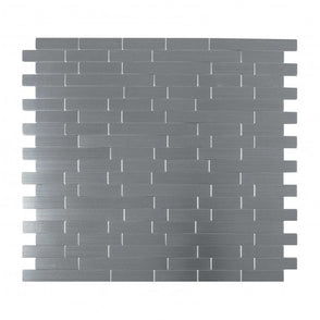 Steel Brick Thin 30cm x 30cm Peel & Stick Mosaic Tile