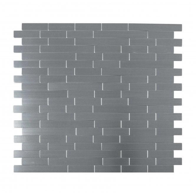 Steel Brick Thin 30cm x 30cm Peel & Stick Mosaic Tile