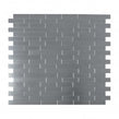 Steel Brick Thin 30cm x 30cm Peel & Stick Mosaic Tile