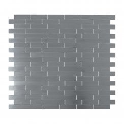 Steel Brick Thin 30cm x 30cm Peel & Stick Mosaic Tile