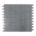Steel Brick Thin 30cm x 30cm Peel & Stick Mosaic Tile