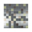 Steel Mix Mosaic 30cm x 30cm Peel & Stick Mosaic Tile