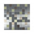Steel Mix Mosaic 30cm x 30cm Peel & Stick Mosaic Tile