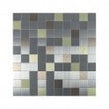 Steel Mix Mosaic 30cm x 30cm Peel & Stick Mosaic Tile