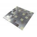 Steel Mix Mosaic 30cm x 30cm Peel & Stick Mosaic Tile