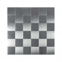 Steel Square 30cm x 30cm Peel & Stick Mosaic Tile