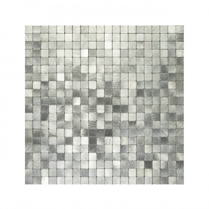 Steel Square 30cm x 30cm Peel & Stick Mosaic Tile