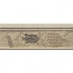 Stone Fish Beige 12cm x 33cm Border Tile