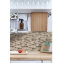 StoneBrick Beige 30cm x 30cm Peel & Stick Mosaic Tile
