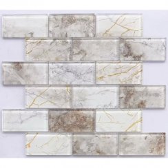 Stonebrick Gold 30cm x 30cm Mosaic Tile