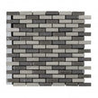 Stonebrick Grey 30cm x 30cm Peel & Stick Mosaic Tile